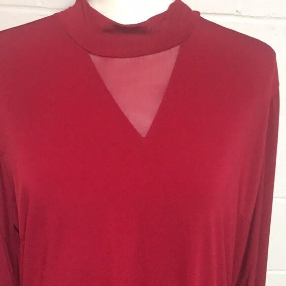 Allure Mesh Insert Shift Dress - NWT Xlg. - Picture 2 of 7